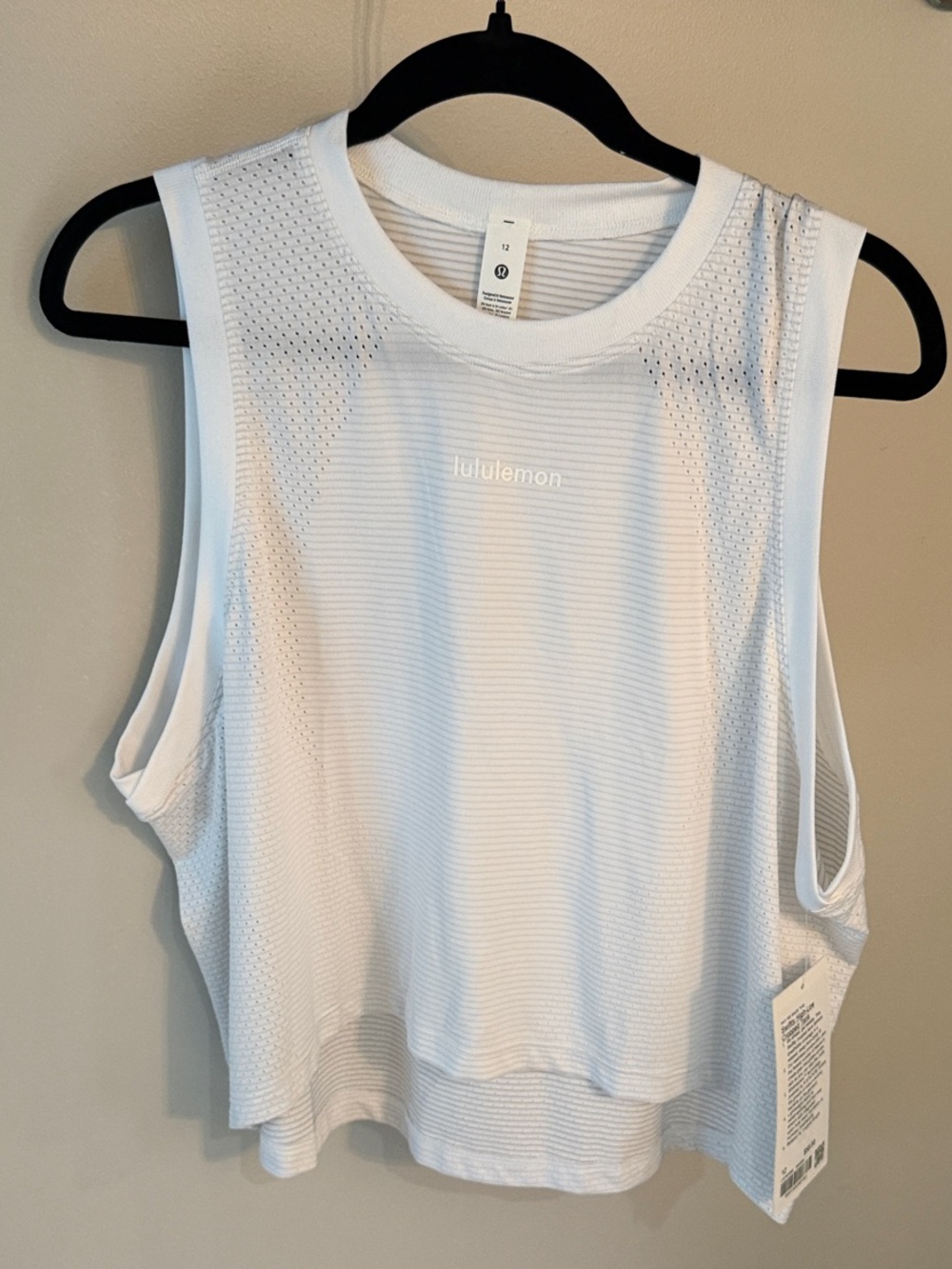 Lululemon Swiftly High – Low cropped tank